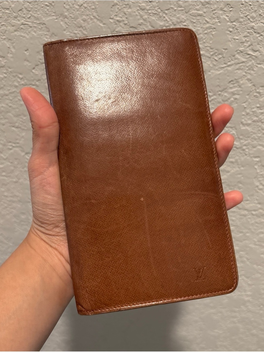 Louis Vuitton Brown Leather
Malletier Long Wallet